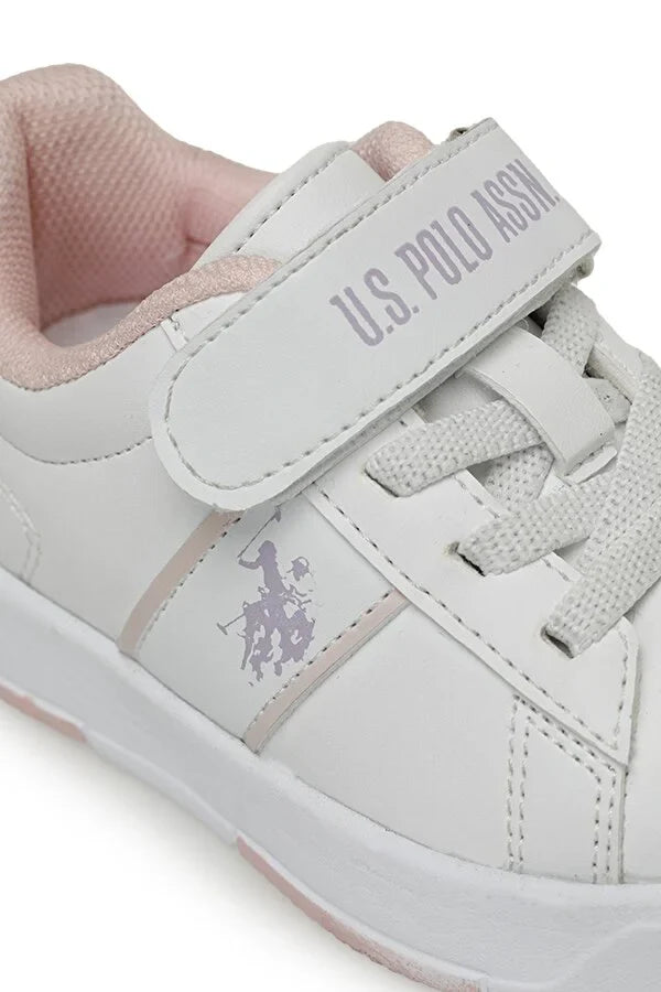 Baskets TRAVIS JR 3PR Blanches Pour Filles-101394704