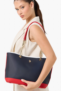 SAC FEMME NAVY-RED-WHITE