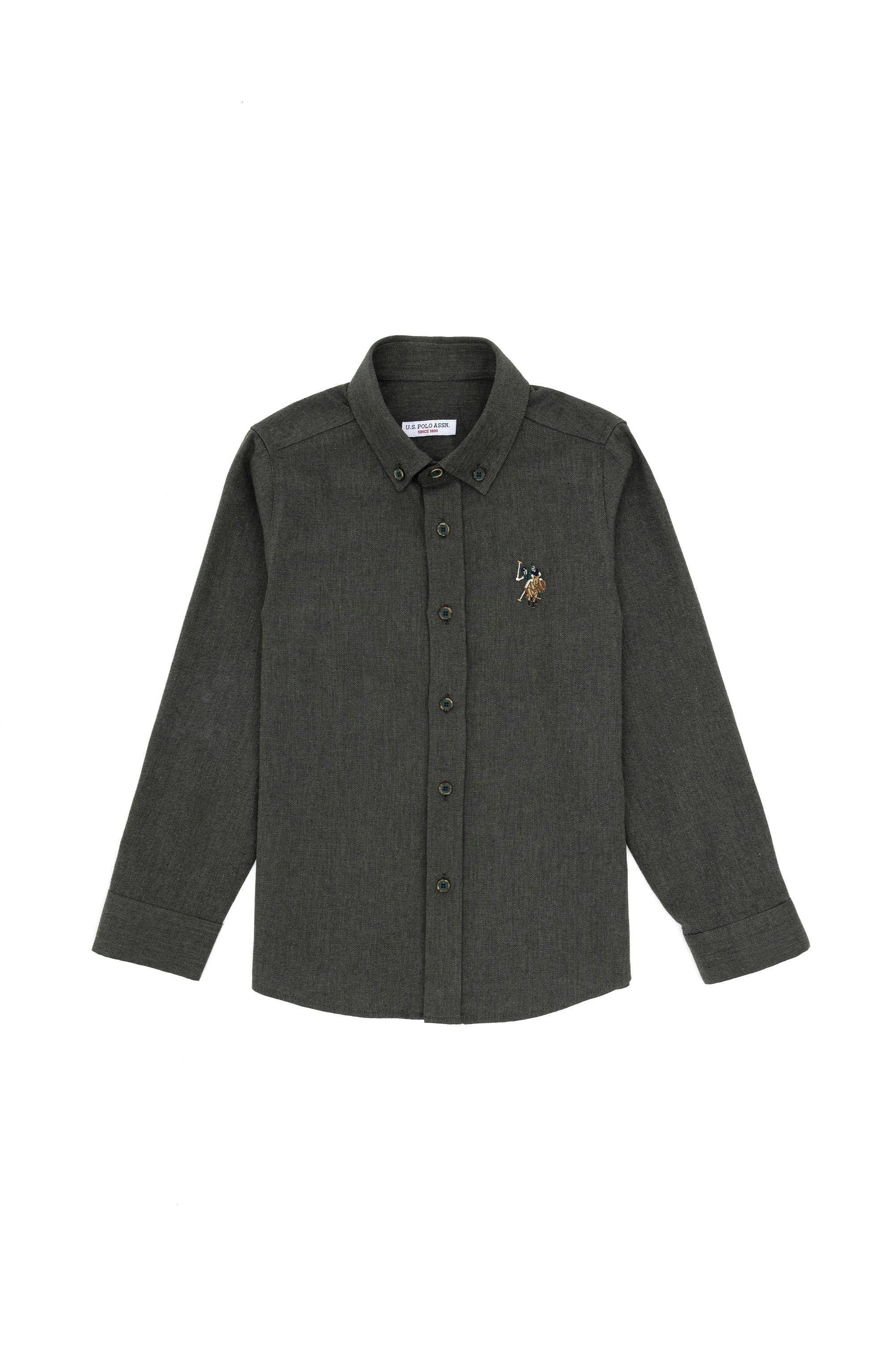 CHEMISE GARCON AKISKIDS GREEN-FONCE