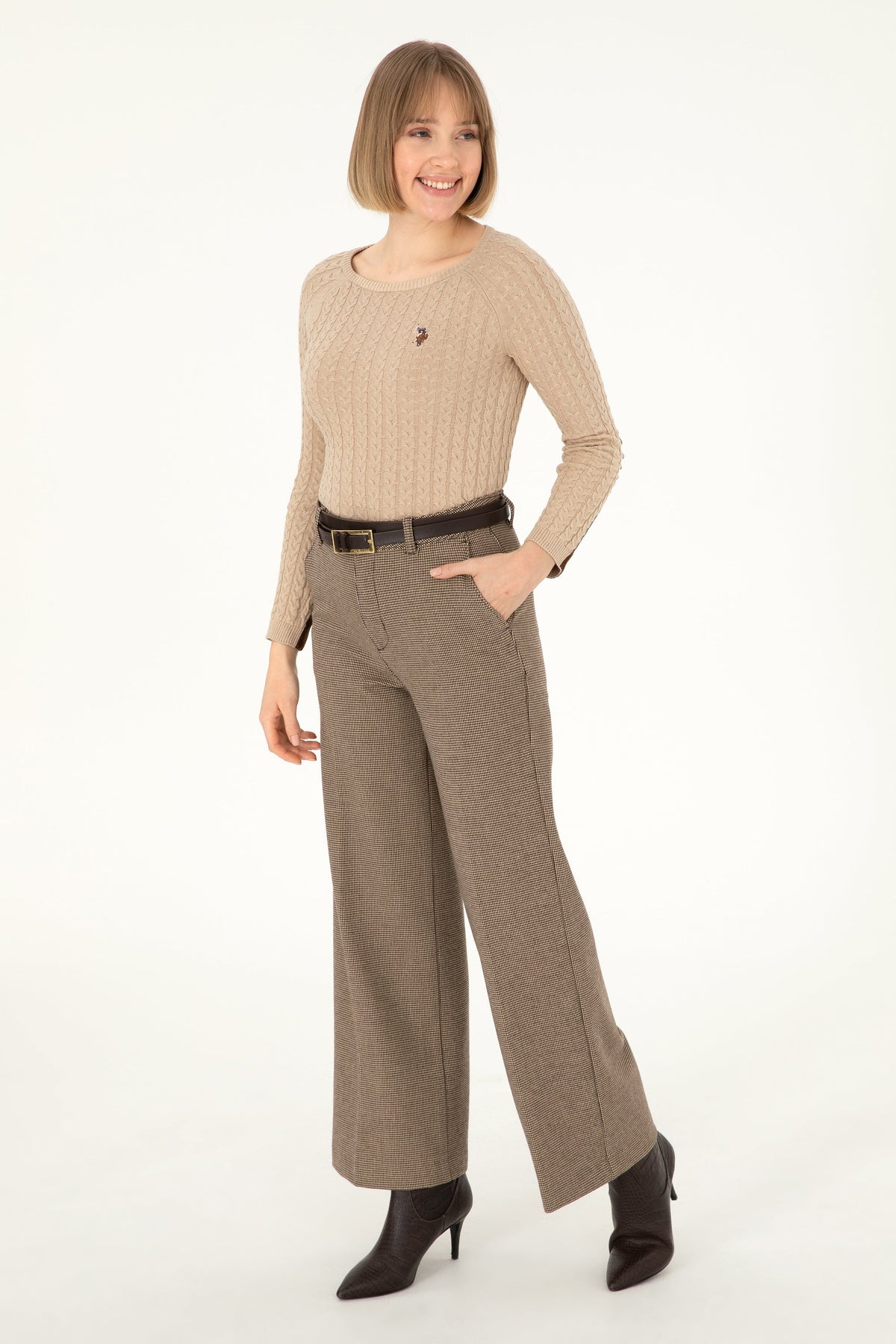 PULL FEMME MERY BROWN SABLE