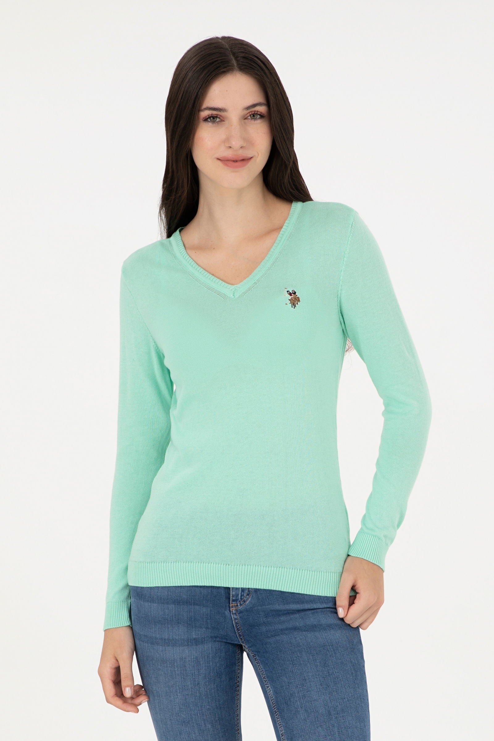 PULL FEMME TD02 GREEN-MENTH