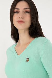 PULL FEMME TD02 GREEN-MENTH