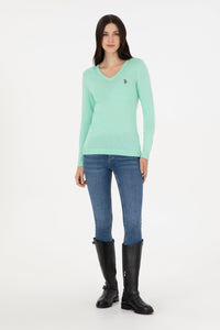 PULL FEMME TD02 GREEN-MENTH