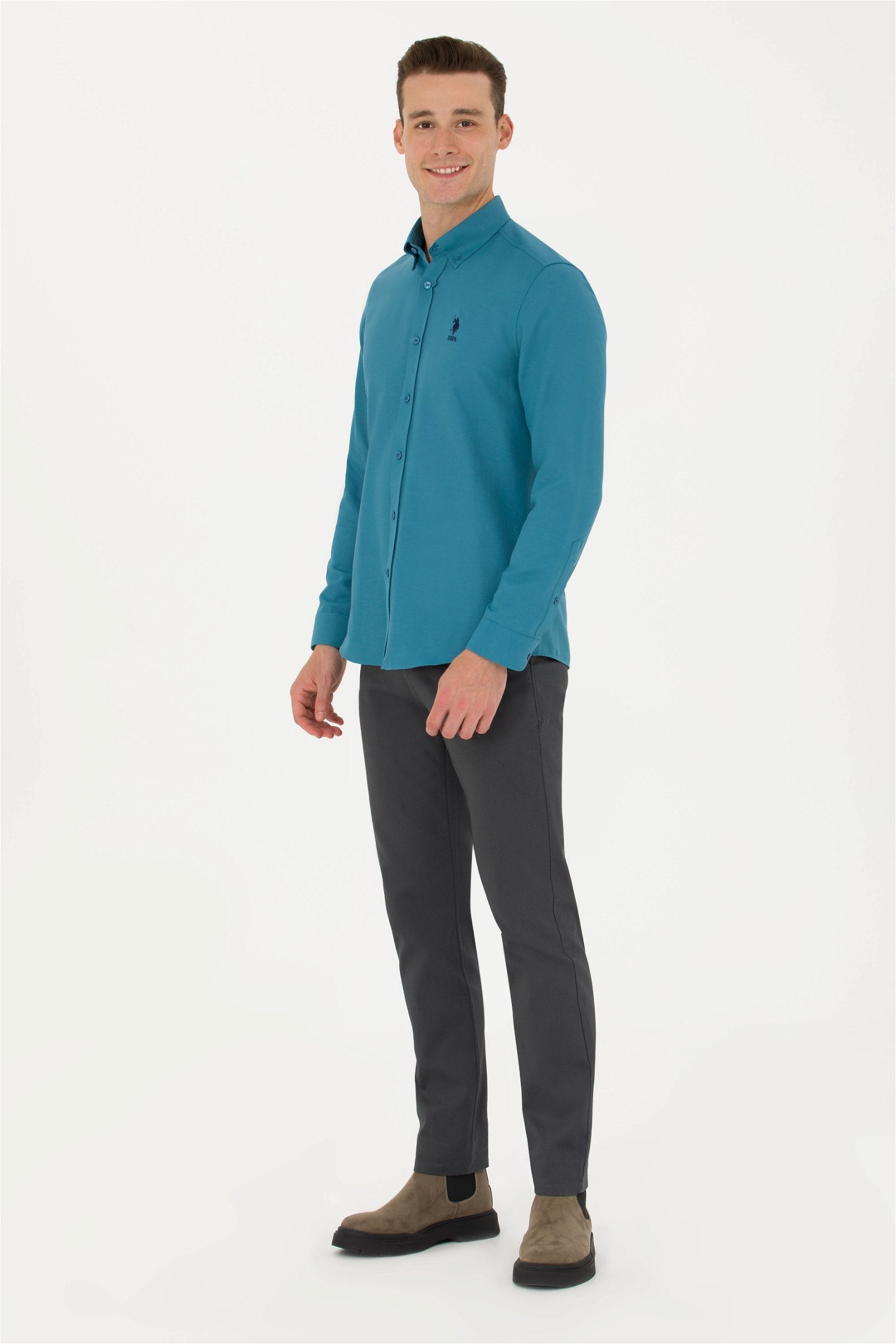 CHINOS DAMES GRIS FONCà‰ - 1675156VR006