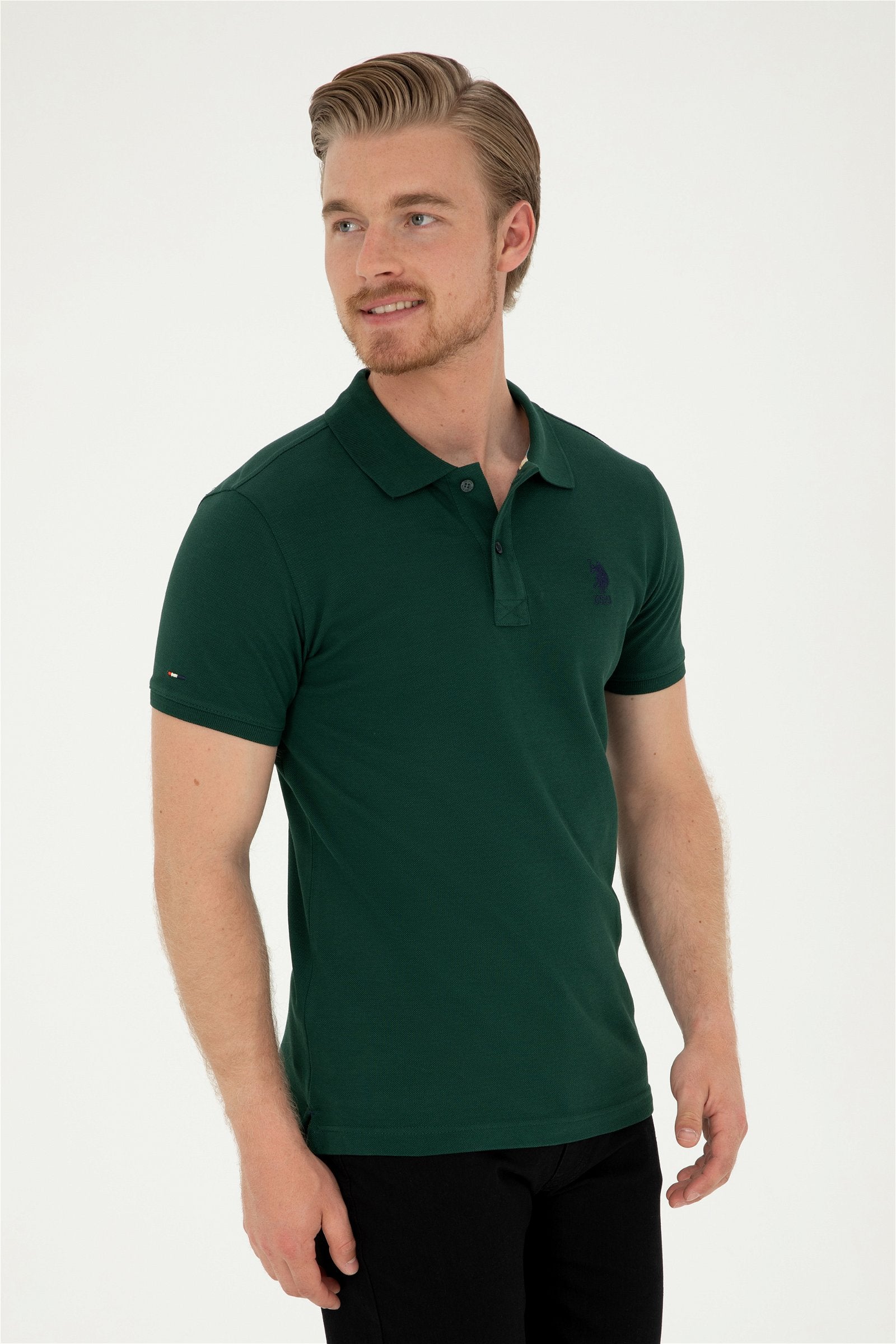 T-SHIRT HOMME BASIC TP04 GREEN-FONCE