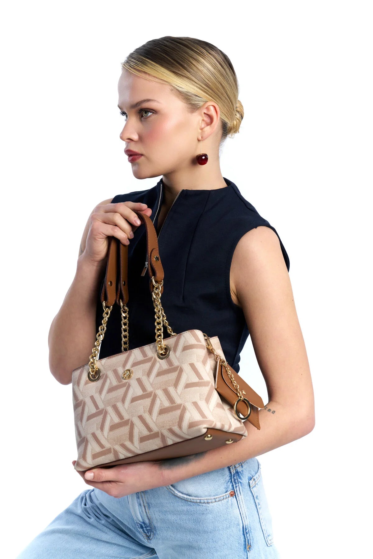 SAC FEMME DARK BEIGE-TAN