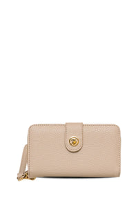 POCHETTE FEMME BEIGE BORDEAUX
