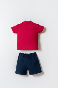 ENSEMBLE BEBE 02 PIECES RED