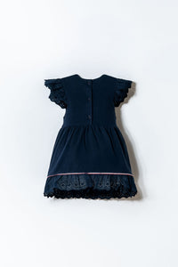 ROBE BEBE NAVY-BLUE