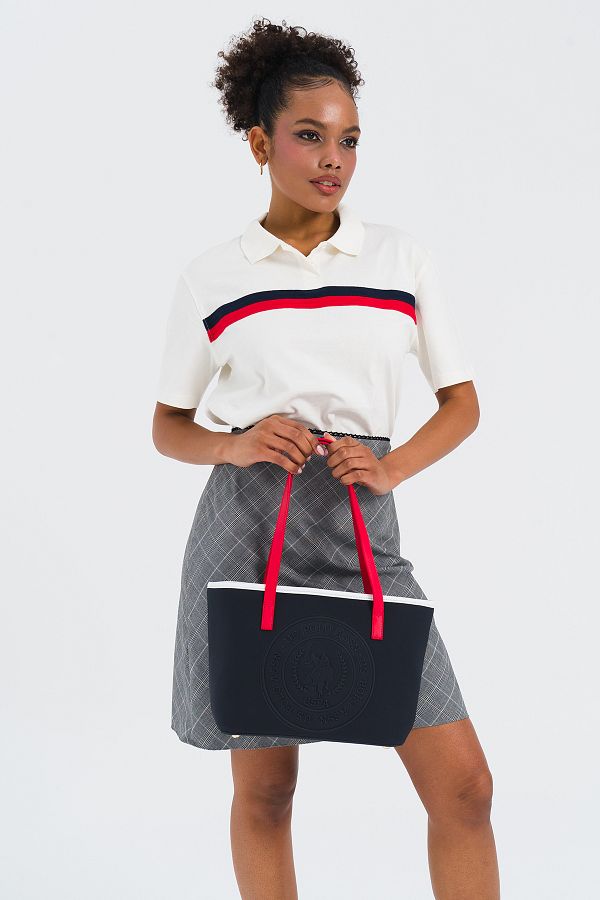 SAC FEMME NAVY-RED-WHITE