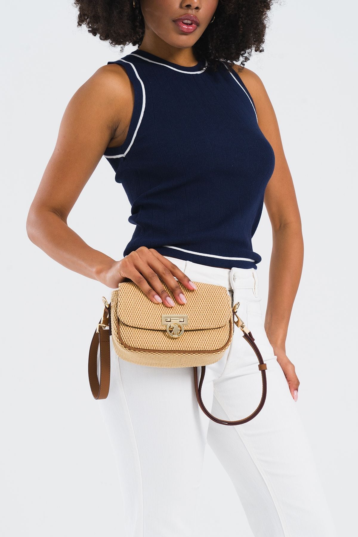 Women's bag US25304 BEIGE-TAN