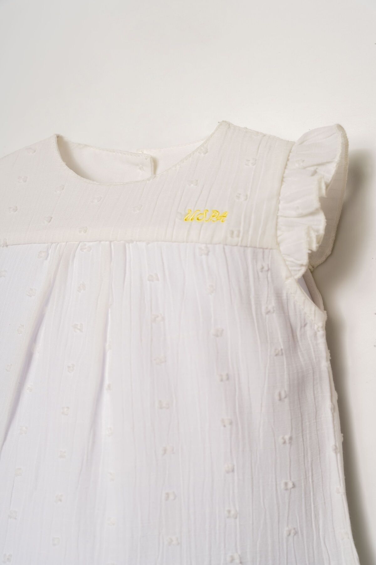 ENSEMBLE BEBE 02 PIECES WHITE-YELLOW
