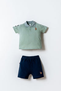 ENSEMBLE BEBE 02 PIECES GREEEN