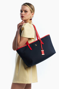 SAC FEMME NAVY-LIGHT RED