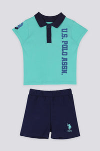 ENSEMBLE BEBE 02 PIECES MINT-BLUE