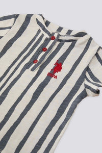 ENSEMBLE GARCON 02 PIECE BLACK-WHITE-GREY