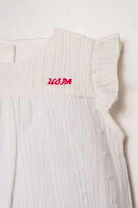 ENSEMBLE BEBE 02 PIECES WHITE-PINK