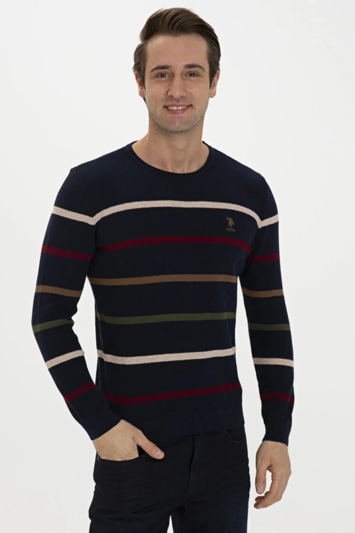 Pull Homme TOTTAM Navy Blue