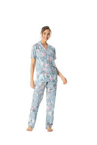 Ensemble pyjama long pour femme MİNT-17047