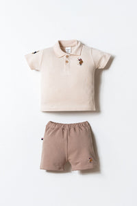 ENSEMBLE BEBE 02 PIECES BEIGE