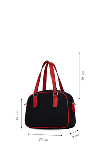 SAC FEMME NAVY-LIGHT RED