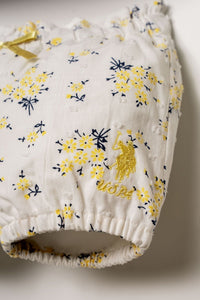ENSEMBLE BEBE 02 PIECES WHITE-YELLOW