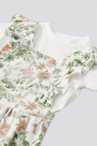 ENSEMBLE FILLE 02 PIECE FLORAL