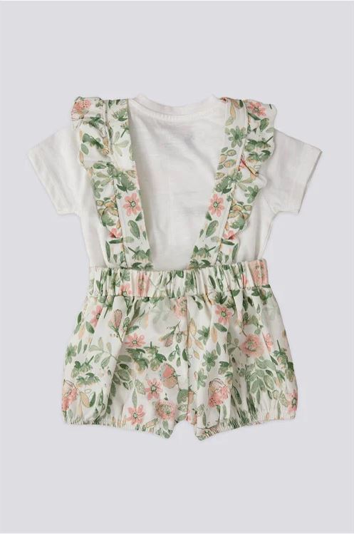 ENSEMBLE FILLE 02 PIECE FLORAL