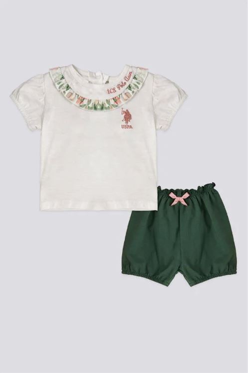 ENSEMBLE FILLE 02 PIECE WHITE