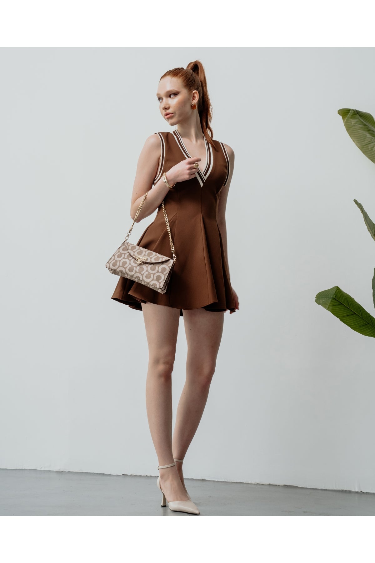 Women's bag US25168 STONE