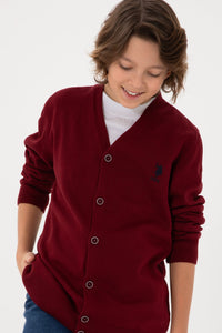 CARDIGAN GARCON BURGUNDY