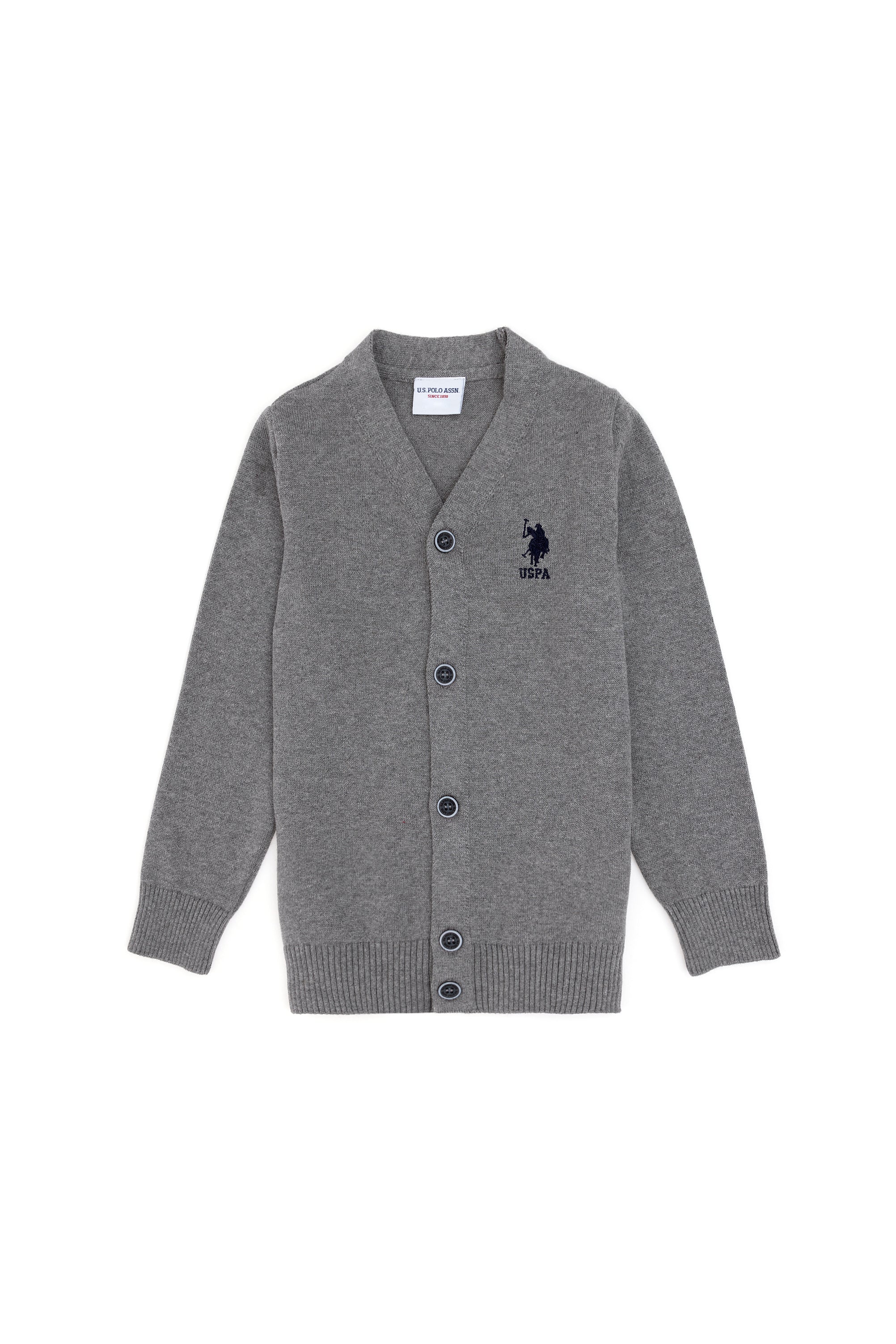 CARDIGAN GARCON MELANGE GREY