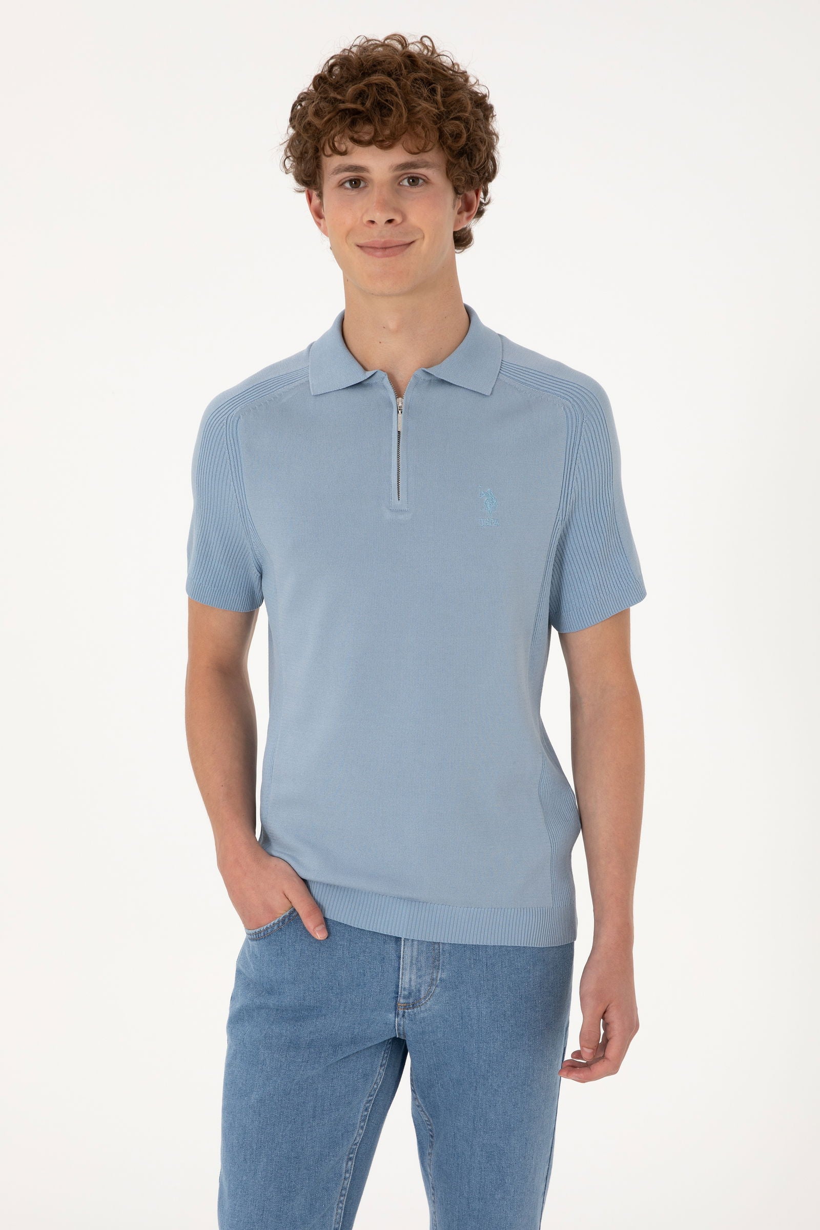 KNITTED JUMPER HELIN-K BLUE