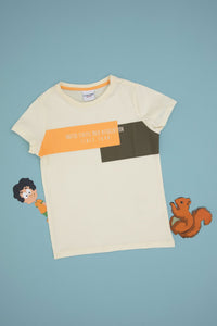 T-shirt SENKAKIDS CREAM