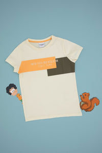 T-SHIRT GARCON SENKAKIDS CREAM