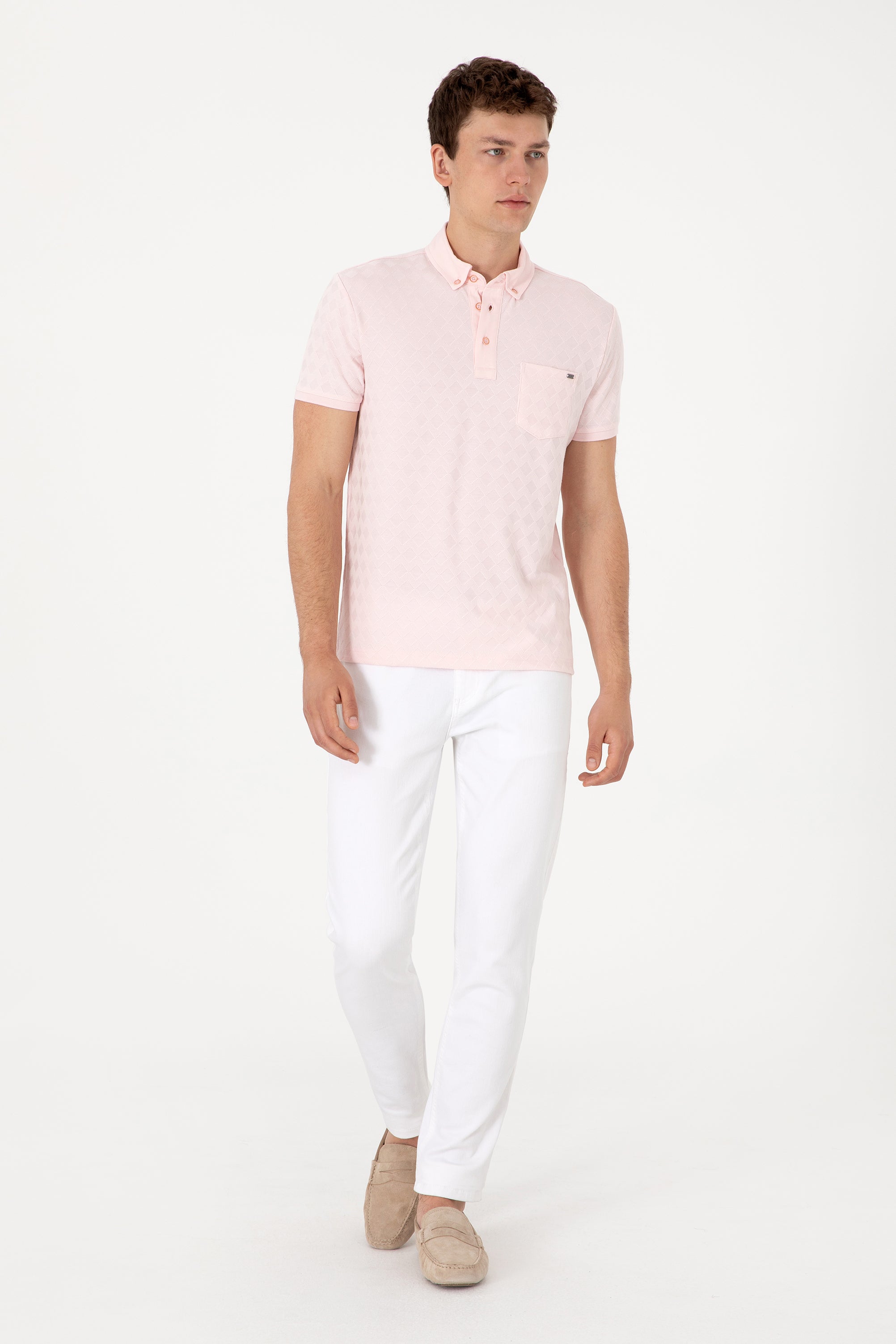 T-SHIRT HOMME BALLIS LIGHT PINK