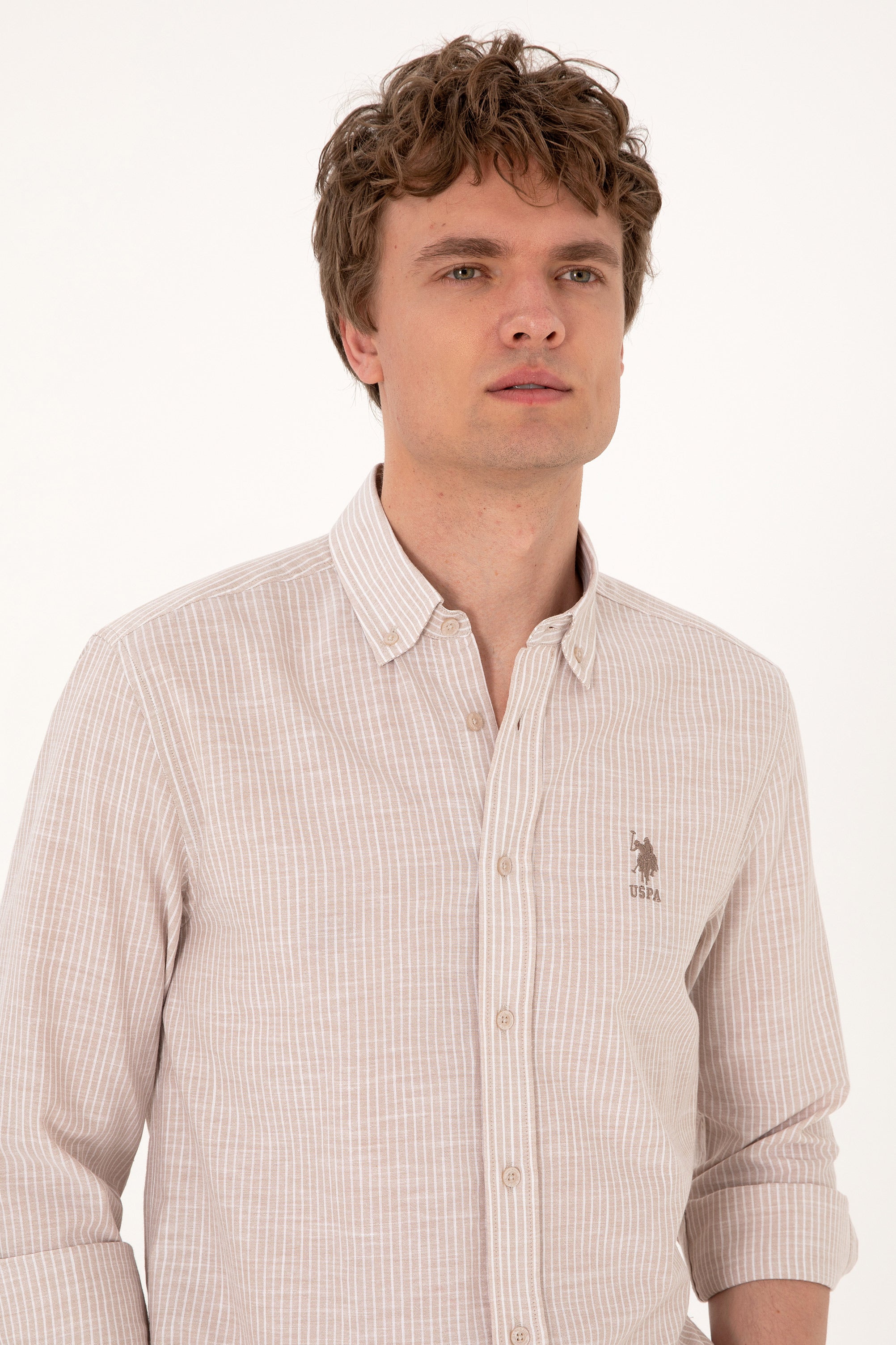 Woven Shirt GIZE CAMEL