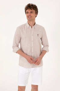 Woven Shirt GIZE CAMEL