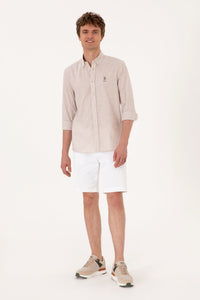 Woven Shirt GIZE CAMEL