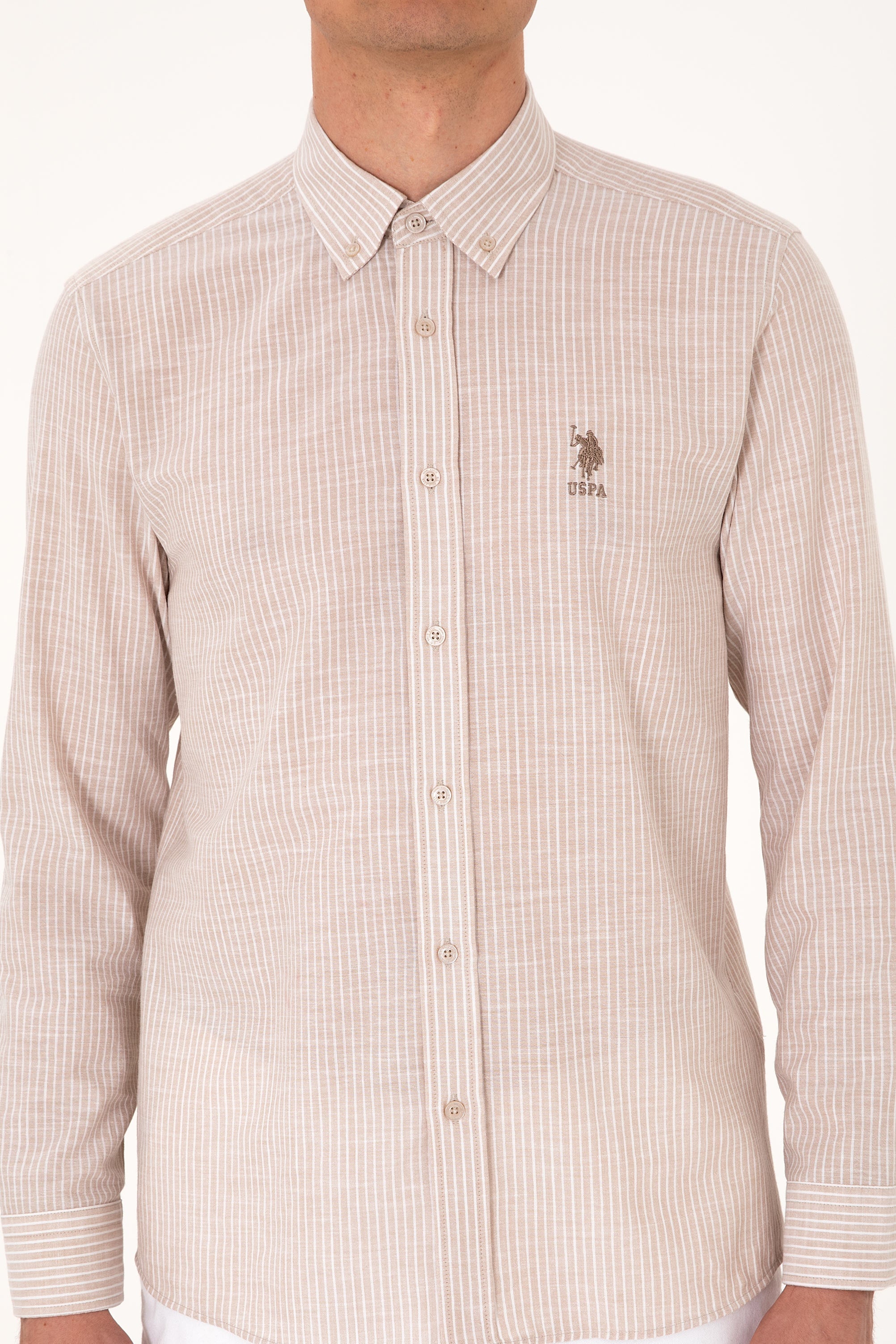 Woven Shirt GIZE CAMEL