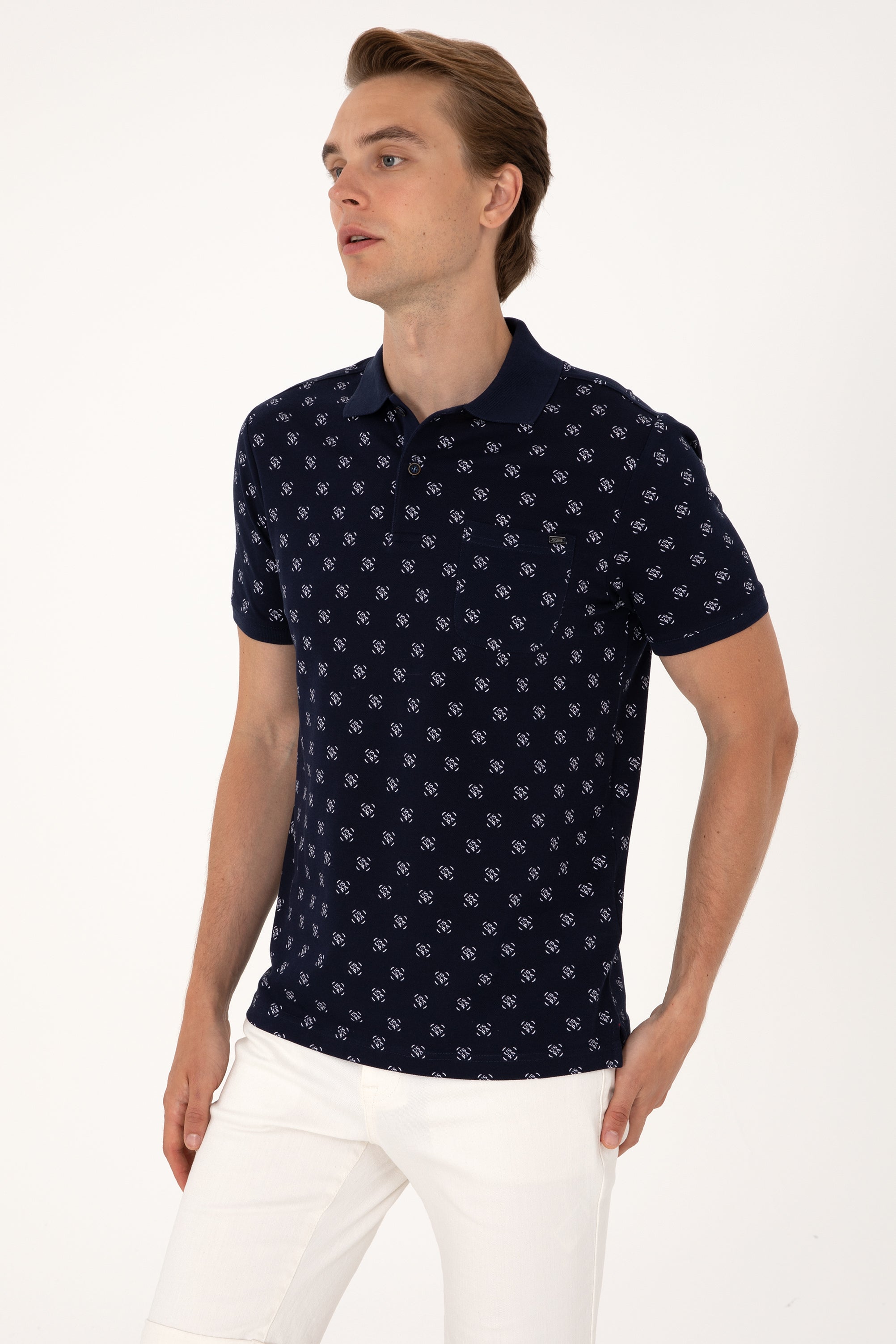 T-SHIRT HOMME FOMS NAVY-BLUE