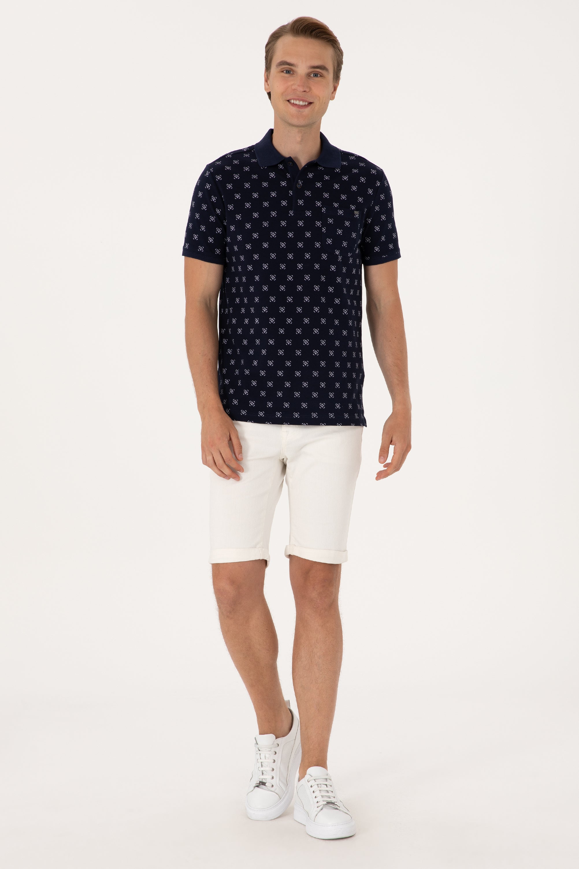 T-SHIRT HOMME FOMS NAVY-BLUE