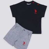ENSEMBLE BEBE 02 PIECES BLEU GREY