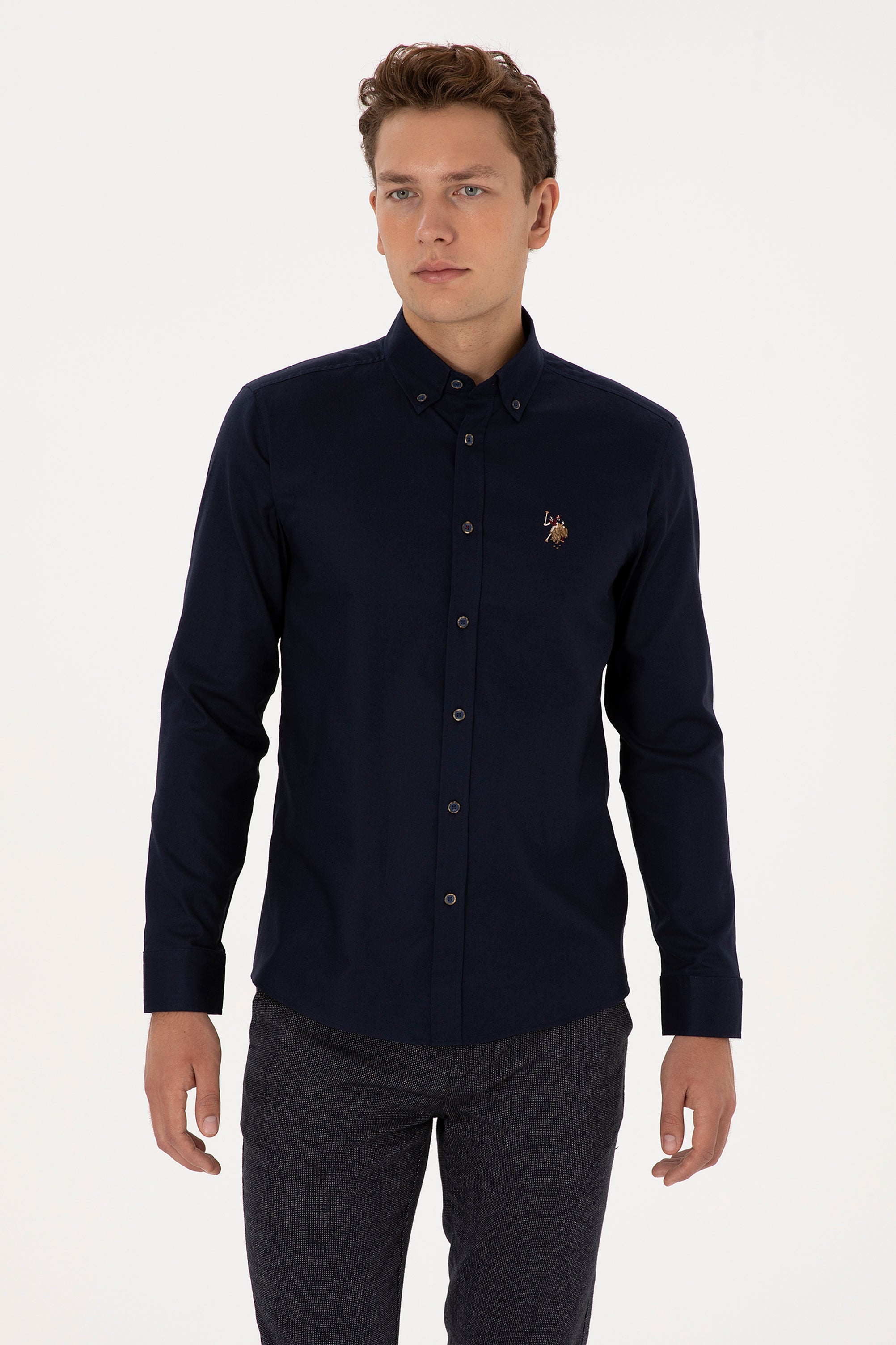CHEMISE HOMME CEDCOLOR NAVY-BLUE