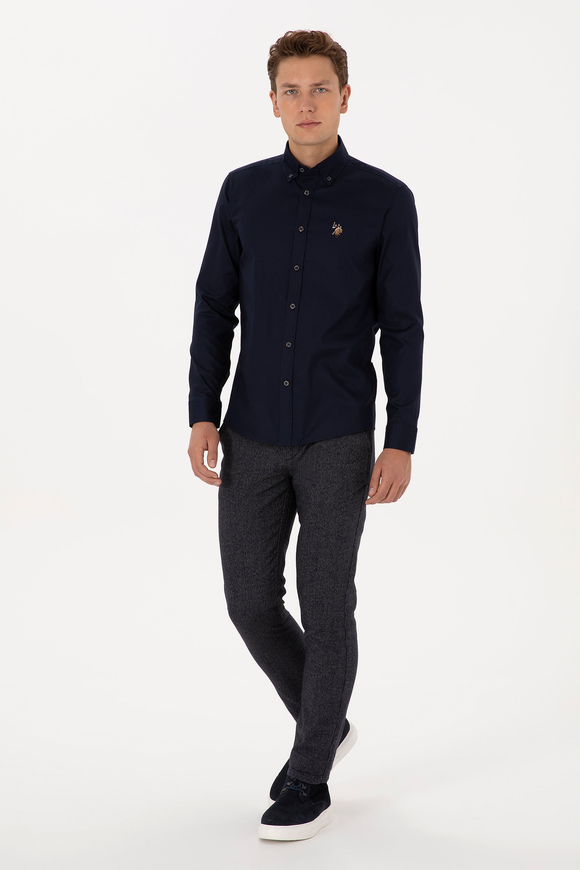 CHEMISE HOMME CEDCOLOR NAVY-BLUE