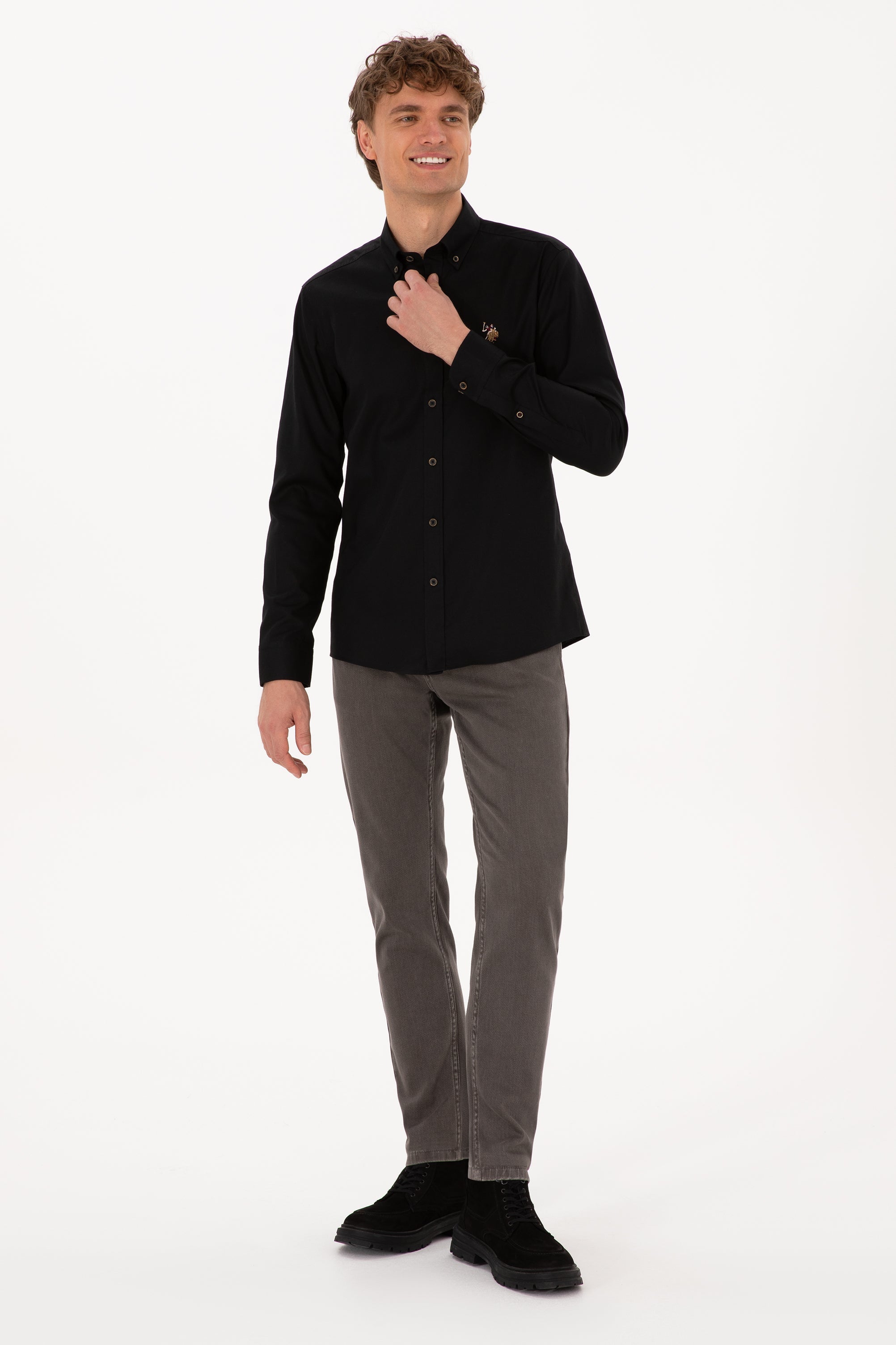 CHEMISE HOMME CEDCOLOR BLACK