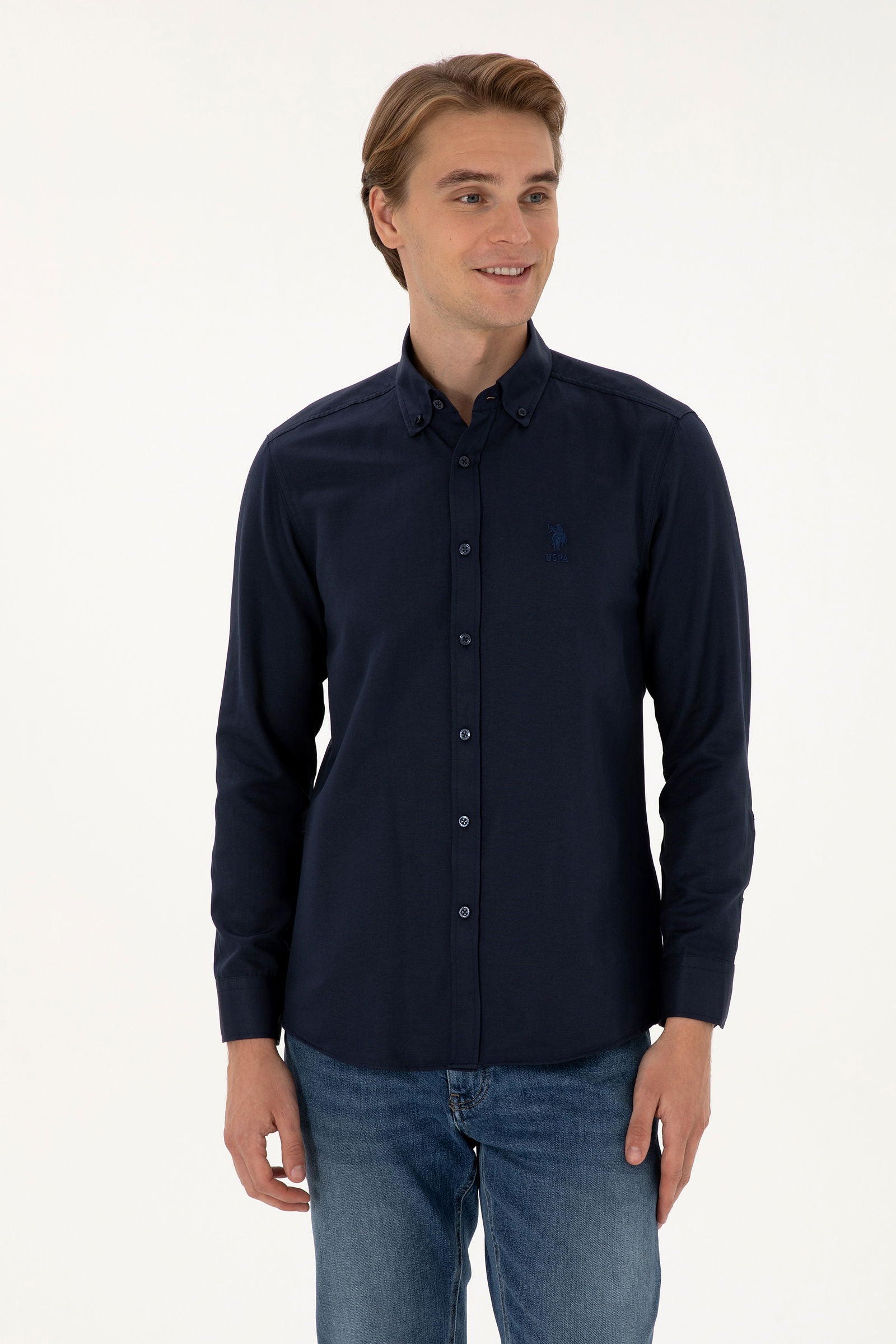 CHEMISE HOMME GOX NAVY-BLUE