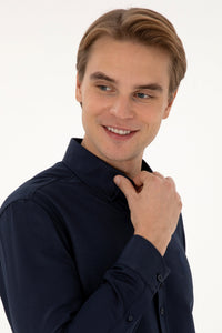 CHEMISE HOMME GOX NAVY-BLUE