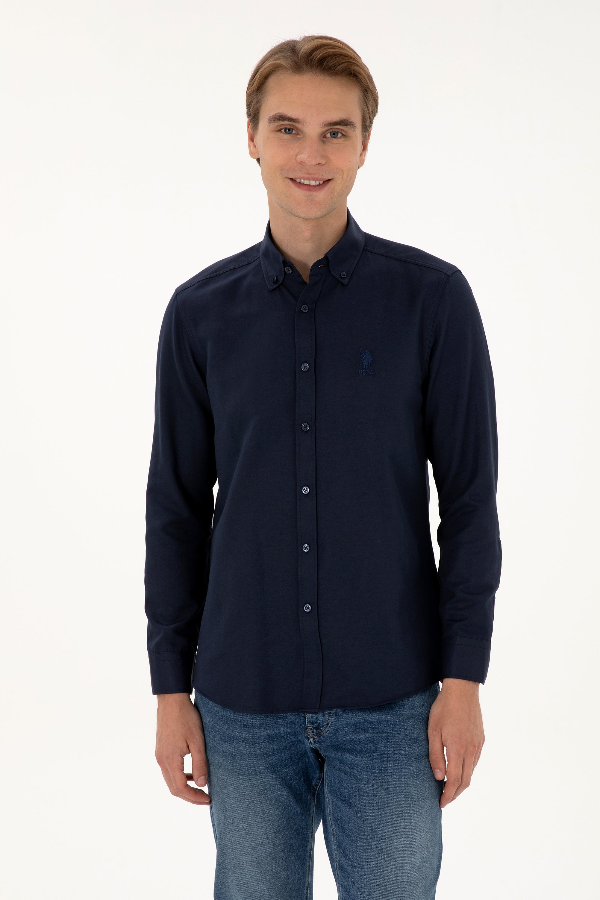 CHEMISE HOMME GOX NAVY-BLUE