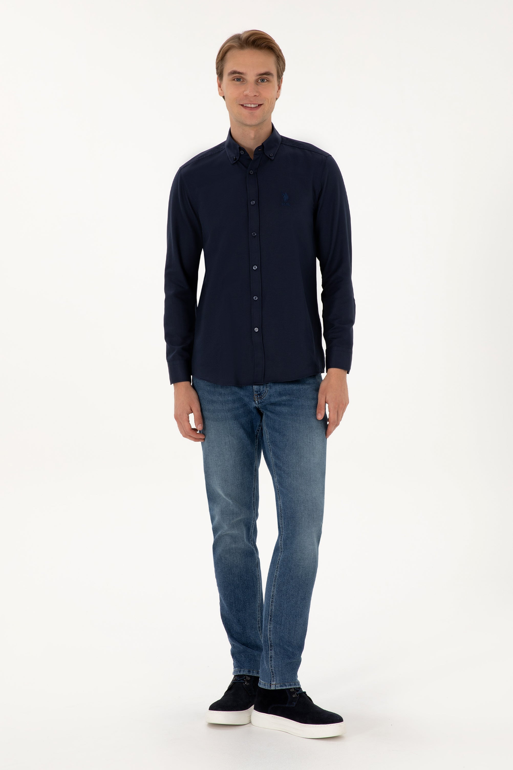 CHEMISE HOMME GOX NAVY-BLUE